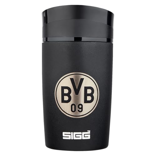 Borussia Dortmund BVB SIGG Kaffeebecher to go 0,27l - Schwarzgelber Fanartikel, Schwarz