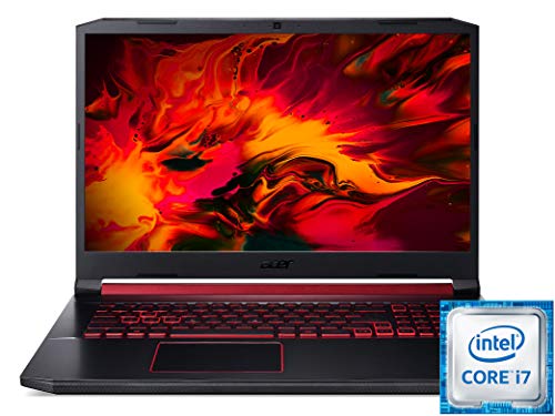 acer Nitro 5 (AN517-51-748R) 43,9 cm (17,3 Zoll Full HD IPS 120 Hz matt) Gaming Laptop (Intel Core i7-9750H 16 GB RAM, 1 TB PCIe SSD + 2 TB HDD, NVIDIA GeForce GTX 1660Ti, Win 10 Home) schwarz/rot