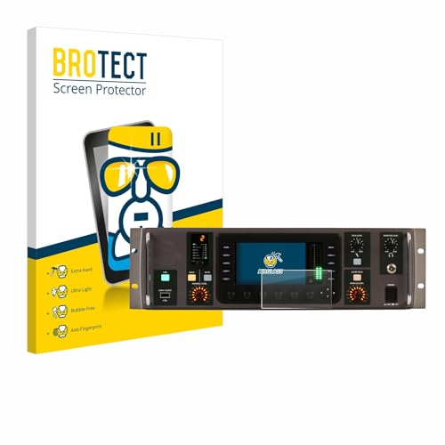 BROTECT Schutzglas für Behringer X32 Rack Schutzfolie Panzer Folie Glas Displayschutz Made in Germany [Kratzfest 9H, Anti-Fingerprint,Transparent]