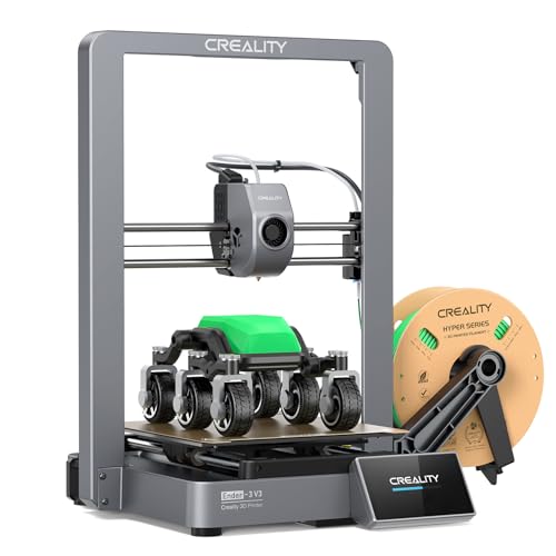 Creality Ender-3 V3 3D-Drucker, 600mm/s Druckgeschwindigkeit schnelle CoreXZ FDM 3D Drucke, Auto-Nivellierung, Dual-Gang Direktextruder, Tri-Metal-Düse, schnelle Abkühlung, Druckgröße 220x220x250mm