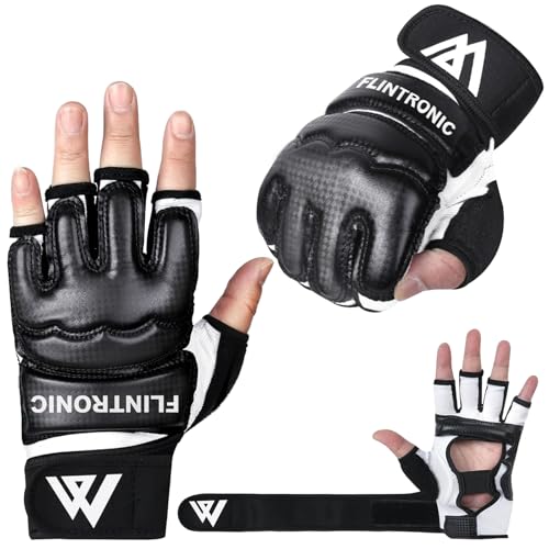flintronic Boxsack Boxhandschuhe, Fitness MMA Handschuhe, Männer Und Frauen Training Grappling Sparring MMA Gloves, Kickboxen Kampfsport Muay Thai Boxsack Sandsack Pratzen Boxen（L）