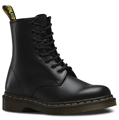 Dr. Martens Mädchen 1460 Combat Boots, Schwarz Black Smooth, 39 EU