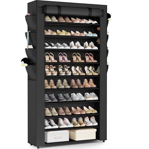 Mavivegue Schuhregal 11 Ebenen, Schuhschrank Hoch für 50 Paar Schuhe