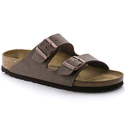 BIRKENSTOCK Classic Arizona Birko-Flor 151183, Pantoletten, Braun (Mocca 650), 45 EU (10.5 UK)