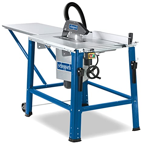 Scheppach Tischkreissäge HS120o mit Fahrvorrichtung | 230V 2200W | Schnitthöhe 83 mm | HW-Sägeblatt- Ø315mm / 24Z | schwenkbar bis 45° | inkl. Tischverlängerung & Längsanschlag und Sägeblattschutz