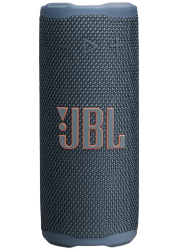 JBL Grip Kompakter Bluetooth Lautsprecher, JBL Pro Sound mit AI Sound Boost, IP68 Wasser- und Staubdicht, Umgebungslicht, Bis zu 14h Wiedergabe, Auracast Multi-Speaker, JBL Portable App, Blau