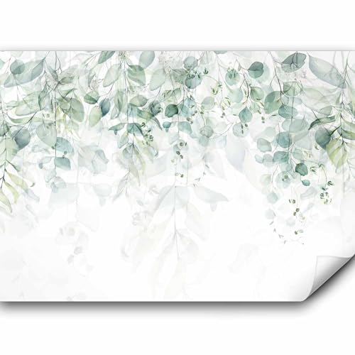 murando - Vlies Fototapete grüne Blätter 400x280 cm - Foto Tapete Schlafzimmer Wohnzimmer Moderne Vliestapete XXL Wandtapete Motivtapeten 3d Effekt Wand Dekoration – Floral Muster b-C-0615-a-b