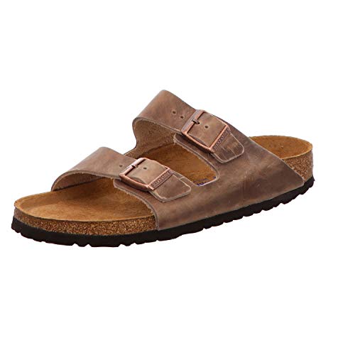 Birkenstock Classic Arizona Birko-Flor, Unisex-Erwachsene Pantoletten, Braun (Dunkelbraun), 39 EU