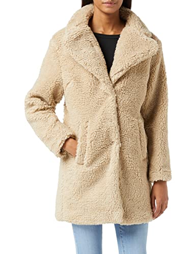Urban Classics Damen Jacket, Wollmantel, Beige (Sand 00208), M