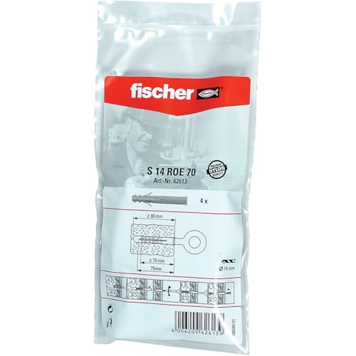 20 Stück Fischer Dübel S 14 ROE 100 B Beutel 062614