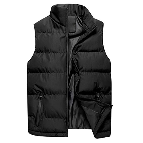 Weste Herren Outdoor Warm Ärmellos daunenweste Stehkragen zip steppweste | Warme winterweste Leicht herrenweste für Alltag Freizeit Reisen Spaziergänge und Outdoor-Aktivitäten