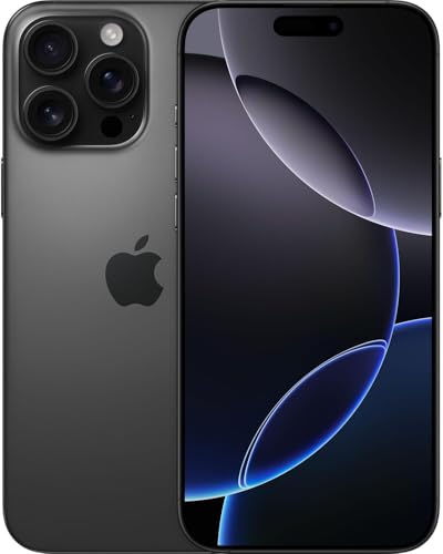 Apple iPhone 16 Pro Max, 256GB, Titan Schwarz (Generalüberholt)