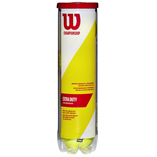Wilson Tennisbälle, Triniti, 4 Bälle, Hülle 100% recyclebar, WRT125200, WRT110000, yellow, 6.5