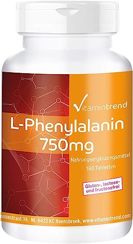 L-Phenylalanin 750mg - 180 Tabletten - vegan - hochdosiert | Vitamintrend®