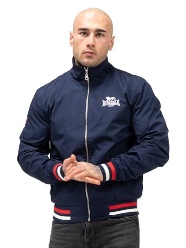 Lonsdale Herren Jacke schmale Passform NEWDIGATE, Navy/White/Red, L