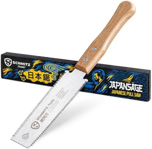 SCHMITZ.Tools Japansäge Handsäge Holz - Doppelseitig & extrem scharf