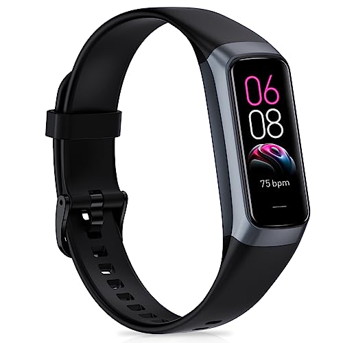 Fitness Tracker Smartwatch für Herren und Damen – Aktivitätstracker mit 24/7 Herzfrequenz-, Schlaf- und Blutdruck-Trendüberwachung, Schrittzähler & Sportuhr, kompatibel mit iOS Android