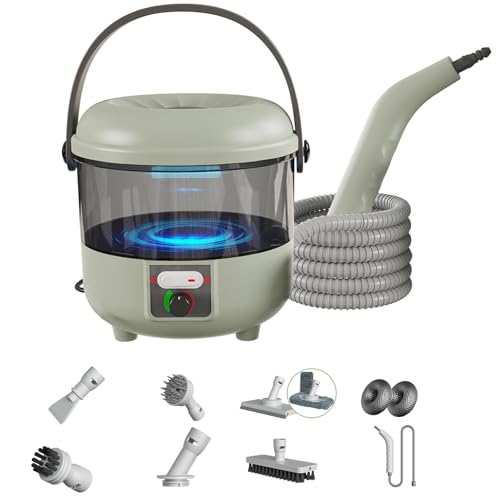 Dampfreiniger, 2500W Leistungsstarker Dampfreiniger Handgerät mit 6 Bürstenköpfen, Mehrzweck Steam Cleaner für die Tiefenreinigung von Polstermöbeln, Auto, Küche, Bad, Fliesen