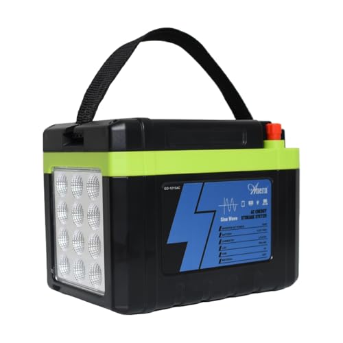 Anern Tragbare Powerstation 192Wh mit LED-Campinglampe, 2 Beleuchtungsbirnen inklusive, LiFePO4 Batterie, 230V AC/DC/USB Ausgänge, Für Camping, Outdoor & Notfall