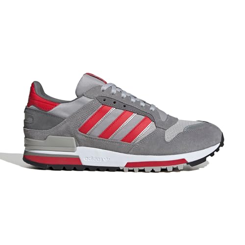 adidas ZX 600 Herren Sneaker (Grau/Rot, EU Schuhgrößensystem, Erwachsene, Numerisch, M, 44 2/3)