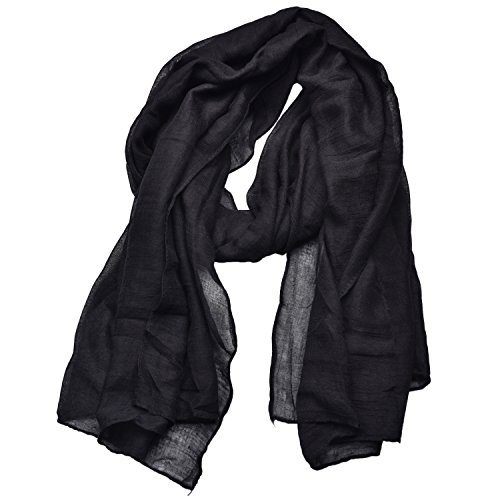 Outrip Damen Baumwollschals Damen Leichter Weicher Modeschal Hals Fester Wickelschal (ZBirdPink)