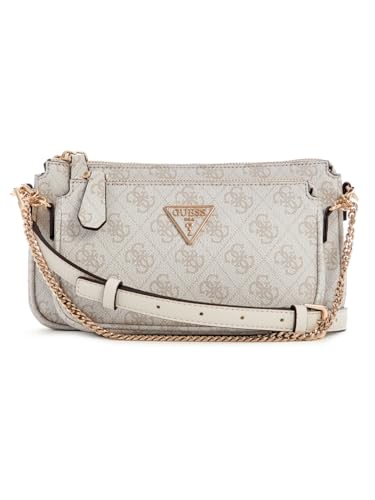 GUESS Noelle Double Pouch Crossbody Bone Logo