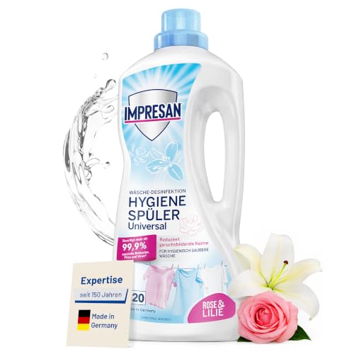 IMPRESAN Hygienespüler Wäsche Universal 1500 ml | Wäschedesinfektion für hygienisch reine Wäsche | Effektiver Geruchsneutralisierer gegen Bakterien, Viren & Pilze