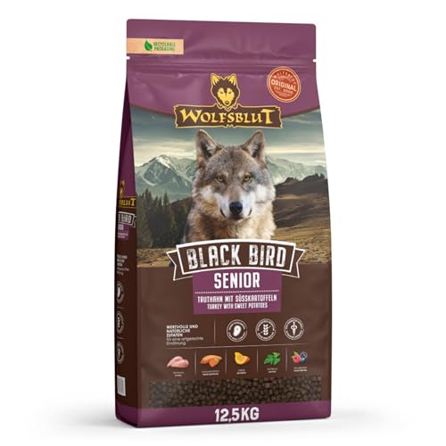 Wolfsblut - Black Bird Senior - 12,5 kg - Truthahn - Trockenfutter - Hundefutter - Getreidefrei