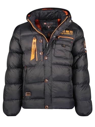 Geographical Norway Herren Steppjacke Citernier Black - L - mit UD Beanie