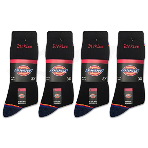 STRONG WORK SOCKS | 12 Paar Arbeits Socken | Größe 39-50 | Business Socken | Atmungsaktive Baumwolle Strümpfe (DE/NL/SE/PL, Numerisch, 43, 46, Regular, Regular, 12 Paar Schwarz)