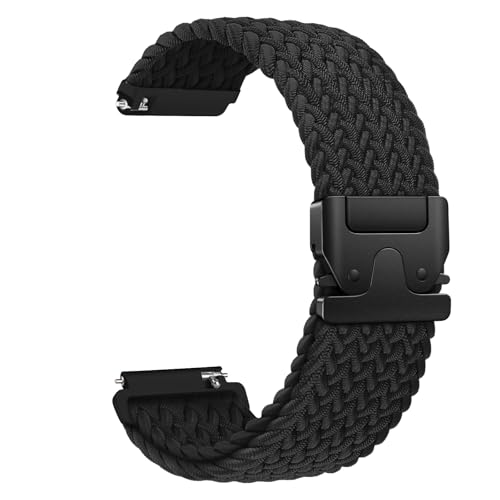 Geflochtenes Armband 22mm kompatibel mit Garmin Venu 3/2, Forerunner 255/265, Vivoactive 4, Ersatzband für Galaxy Watch 3/Gear S3 Frontier, Nylon Uhrenband 22mm für Amazfit GTR 47mm Damen Herren