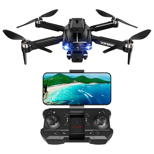 Drohne mit Kamera 4K für Kinder Anfänger, Bürstenlosem Motor Faltbar Quadrocopter 2 Batterien, Höhenhaltung, 3D Flip, Kopflos Modus,Flugbahn, Spielzeug Geschenke für Jungen ab 8 Jahre (Anthrazit)