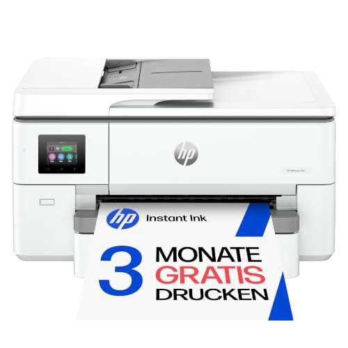 HP OfficeJet Pro 9720e A3-Multifunktionsdrucker, Drucken bis A3, 3 Monate gratis drucken Instant Ink inklusive, Drucker, Scanner, Kopierer, WLAN, LAN