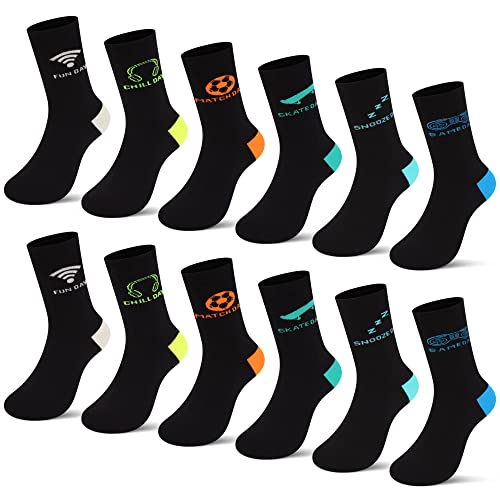 L&K-II 12er Kindersocken Sportsocken für Jungen Junior aus Baumwolle Wintersocken Fußball 2874 39-42
