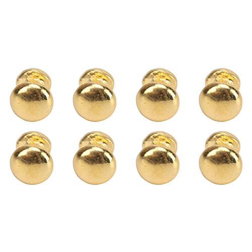 Miniatur-Rundkopfkn?pfe, Gold, Puppenhaus-T¨¹rgriffkn?pfe, 8 St¨¹ck Metall Im Ma?stab 1:12 f¨¹r DIY Puppenhaus-M?Bel Interior Design