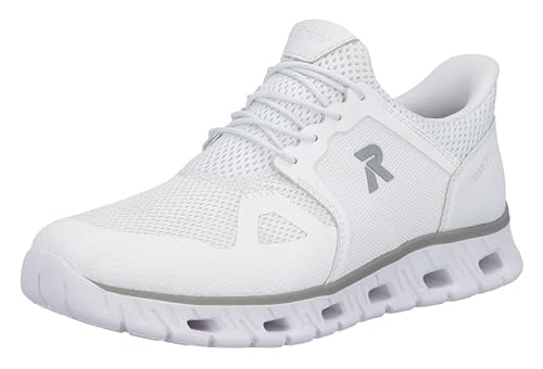 Rieker Herren 04355 Sneaker Low Weiss 45
