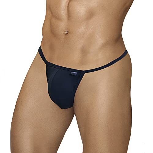 ARIUS Tanga Herren - Sexy Schwarz Tanga Baumwolle Garn - Männliche String - g-String, L