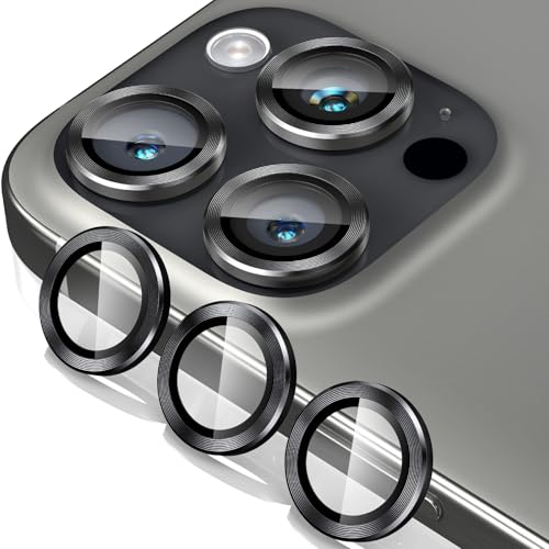 Giftorld Kamera Objektiv Schutz entworfen für iPhone 13 Pro/13 Pro Max,Luftfahrt Aluminium 3D Ring,9H gehärtetes Glas,360 Grad Schutz, HD Klarheit,4 Ebenen einzigartiges Design,volle Abdeckung