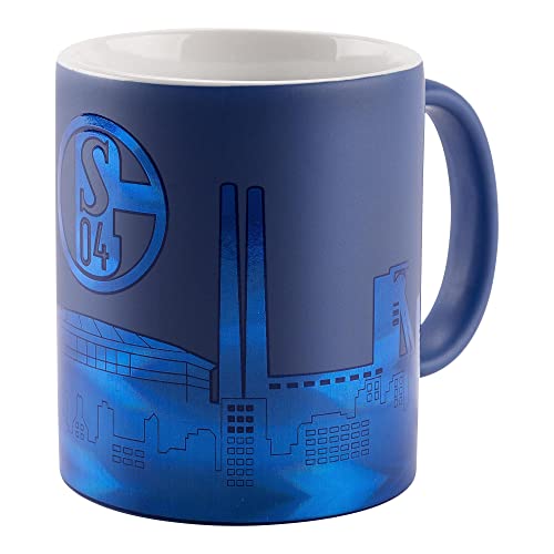 FC Schalke 04 S04 Tasse Becher Kaffeetasse ** Skyline Ton in Ton **