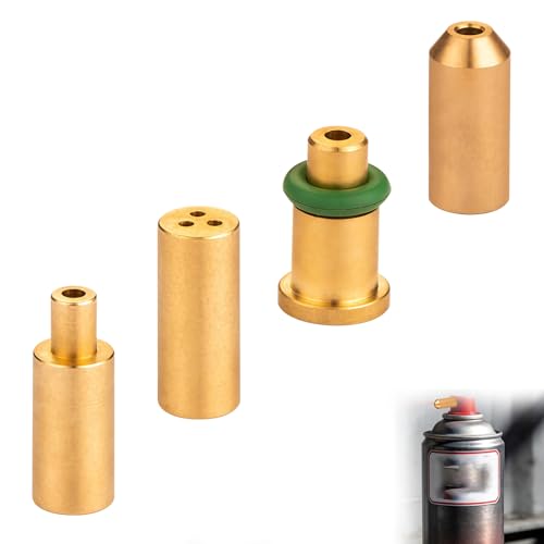 4 Stück Ersatz Messing Gas Nachfülladapter kompatibel mit S.T. Dupont Feuerzeugen DIY Reparatur Teil Ersatzteile Gelb/Rot/Grün/Blau Kappen Gasbefüllung und optimale Nutzung