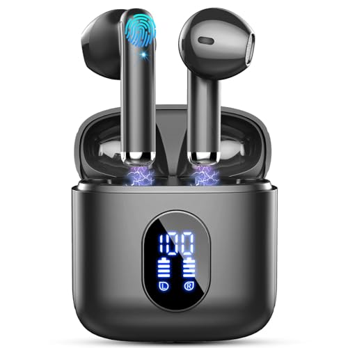 Drsaec Bluetooth 5.4 Kopfhörer, In Ear Kopfhörer Kabellos Bluetooth 2026 Neu Kabellose Kopfhörer mit 4 ENC Mic, 6D Tiefer Bass, 30 Std Noise Cancelling Ear Buds, IP7 Wasserdicht Sport Ohrhörer, USB-C