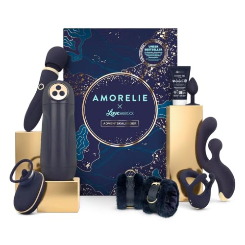 AMORELIE Erotischer Adventskalender für Paare Singles & Erwachsene | Erotik-Set für Fortgeschrittene mit 24 sinnlichen Überraschungen (Luxury 2026)