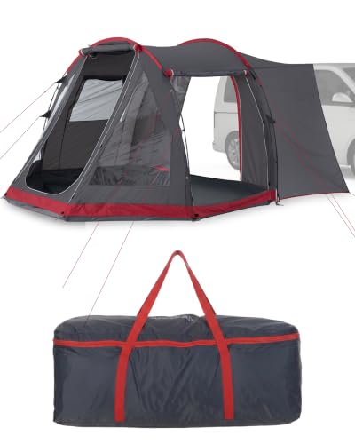 JUSTCAMP Yuba Busvorzelt mit Boden für 4 Personen, Anbauhöhe 180-220 cm