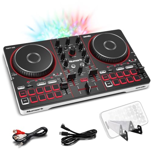 Numark Party Mix III Bluetooth DJ-Controller mit integrierten Lichtern