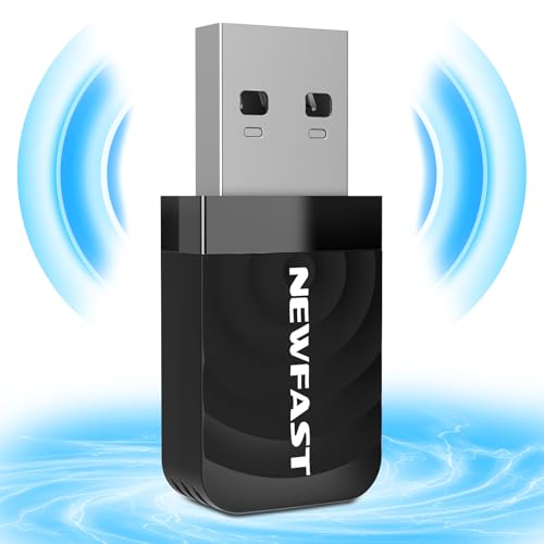 NEWFAST 1300Mbps USB WLAN Stick für pc,Dual-Band（2.4G/5G） WLAN Adapter PC,USB 3.0,MU-MIMO,Enthält CD-Treiber,Mini Design,Convenient to Carry,Only for Windows10/11/7/8/8.1,Mac OS 10.9-10.15