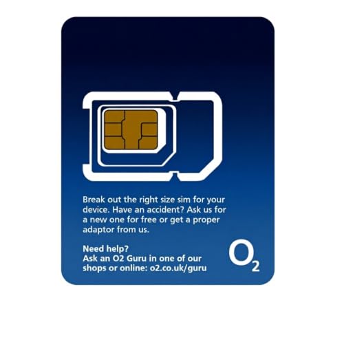 OneCall O2 Prepaid 30 Tage unbegrenzte Daten-SIM - 4G/5G, 25GB EU Roaming