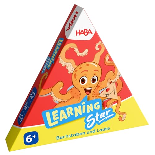 HABA Learning Star Wort & Bild – Lernspiel zum Buchstaben & Laute Lernen: Deutsch-Lernhilfe für Grundschule, Schulanfang & Sprachförderung, ab 6 Jahren - 2013369002