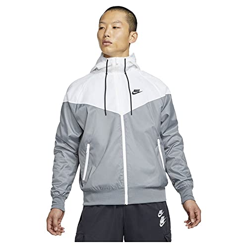 Nike Herren Sw Spe Wvn Lnd Jacke, Smoke Grey/White/Smoke Grey/Bl, M EU