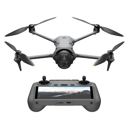 DJI Mavic 4 Pro-Drohne mit DJI RC 2, Flaggschiff-Triple-Kamera-Drohne, Grau | 100 MP 4/3-CMOS-Hasselblad-Kamera, Drohne für Profis, 30 km Videoübertragung, 51 Min. max. Flugzeit