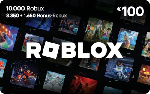 Roblox-Geschenkgutschein |10,000 Robux Guthaben | inklusive exklusivem virtuellem Item| Digital Code für Smartphones, Computer, Tablets, Xbox One, Xbox Series X|S, Oculus Rift et HTC Vive)